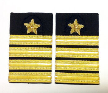 Gradi pilota civile- tubolari 4 strisce + stelle (paio) "Comandante superiore"