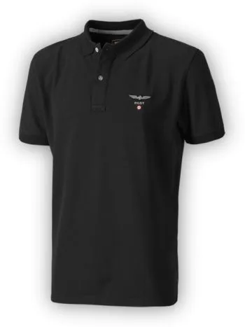 Polo piquet Design4Pilots con aquila ricamata