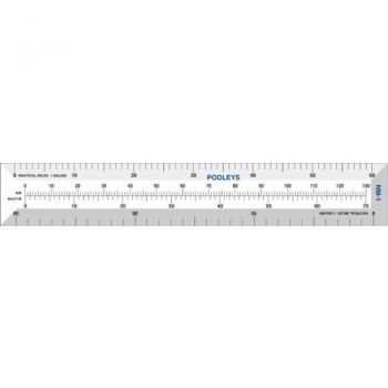 Pooleys Nautical Miles 1:500,000 NM-1 Scale Ruler Righello