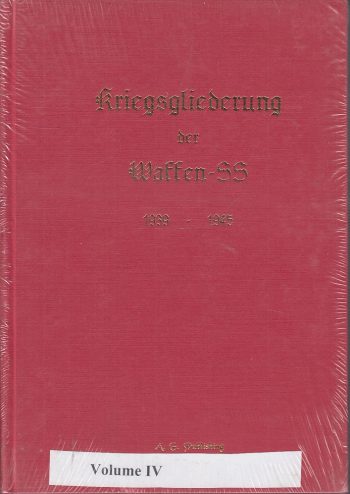 Kriegsgliederung der Waffen-SS 1939-1945 - vol. IV