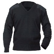 Pullover Pilota NATO- Crew V-Neck Jumper Black Maglione