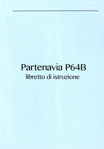 Partenavia P64B libretto istruzioni