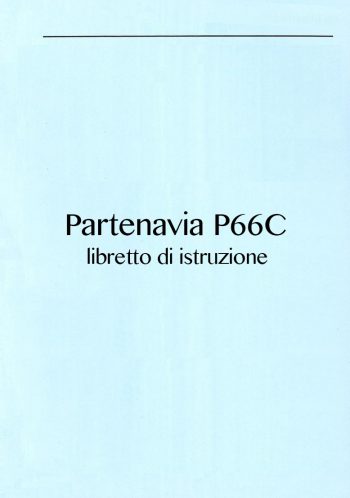 Partenavia P66C libretto istruzioni