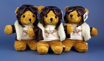 Orsetto aviatore peluche cm 25