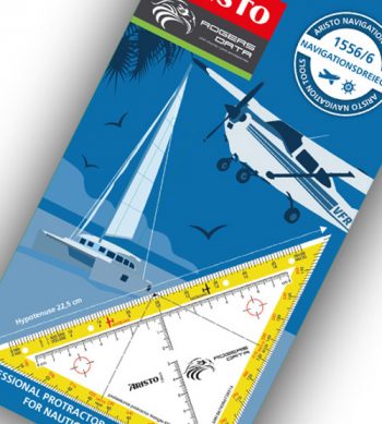 Professional Protractor Triangle EASA/ICAO for Nautioc and Aviation - Roger Data