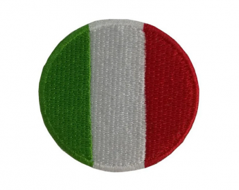 Distintivo Italia Tondo con Velcro