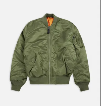 Giacca da volo tipo bomber verde