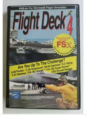 Flight Deck 4. Add on for FS2004/FSX Simulator