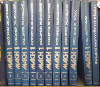 Mach 1 Enciclopedia dell'aviazione 8 volumi cpl Edipem 1978 + Manuale Modelli + Forze aeree del mondo + I piloti raccontano