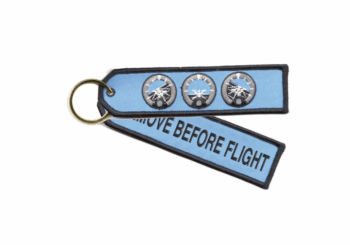 Portachiavi “Remove before flight” Instruments RBF Embroidered Keyring Altimeter