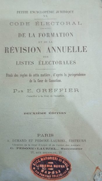 Code électoral de la formation et de la Révision Annuelle des listes électorales