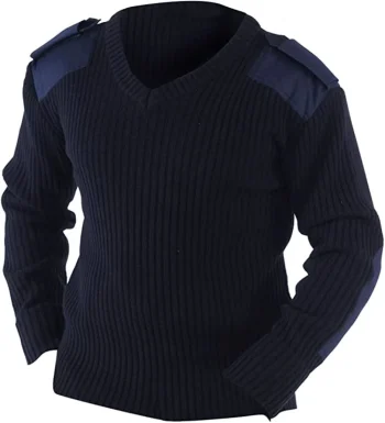 Maglione NATO Scollo a V blu