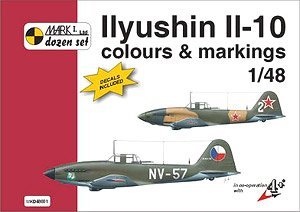Dozen Set 1/48 Ilyushin IL-10 Colours & Markings
