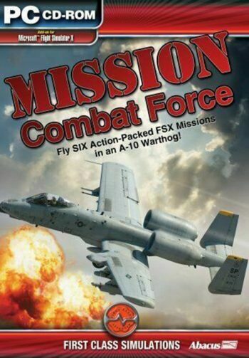 Simulator PC CD-ROM Mission Combat Force. Fly SIX Action Packed FSX Missions in A-10 Warthog (Add on for FSX)