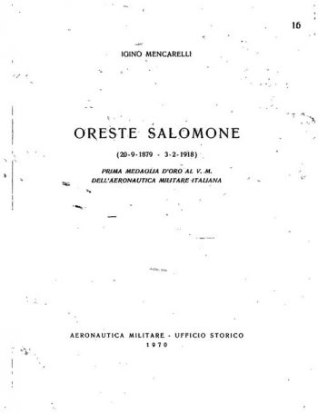 Oreste Salomone (monografia)