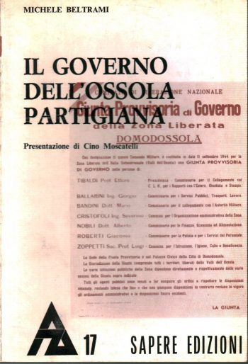 Il governo dell'Ossola partigiana