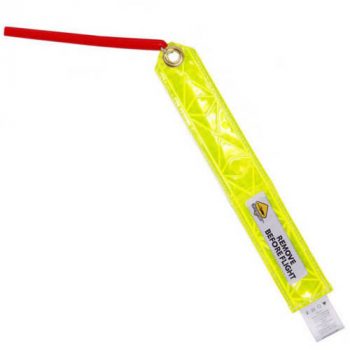 Remove before Flight Streamer - Static wick cover round
