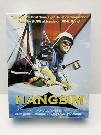 Simulator PC CD ROM-Hangsim. Fly all these! Hang Glider - Microlite - Sailplane - Paraglider